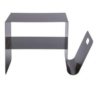 Kare Design Mesa Auxiliar Lounge News, Bronce, 65x37x42 cm, Diseno Minimalista, revistero, Acero, Estilo Industrial, Moderno, salón