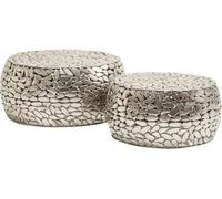 Kare Design Mesa centro deluxe plata (2/set)