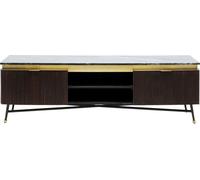 Kare Design Mueble TV bajo marrón madera maciza y el mármol 170x50cm