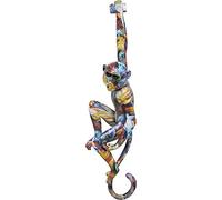 Kare Design Objeto de pared Colgante Mono, Colorido, Figura de Mono en Estilo Pop-Art, Decoración Colorida, 67x17x12 cm A/L/P