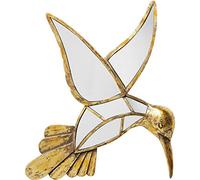Kare Design Objeto de Pared Hummingbird Mirror, Dorado, Objeto Decorativo, Figura Decorativa, Motivo Colibrí, Hecho a Mano, Estilo Vintage, Sala de Estar y Oficina en Casa, 51x60x5 cm