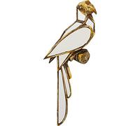 Kare Design Objeto de pared Parrot Mirror, oro, espejo de pared, 15x43 cm | loro, Vidrio espejado, enmarcado, hecho a mano, espejo decorativo, decoracion de pared, para el salon