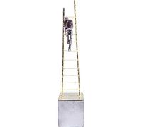 Kare Design objeto decorativo Elementos Hombre Trepador, dorado, escalada, arte, circo, meditación, decorativo salón, pasillo, habitación juvenil, 41x9x9 cm (H/W/D)