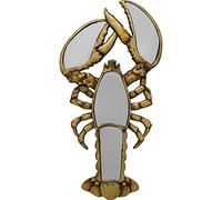 Kare Design Objeto Espejo Langosta, Oro, Estilo Marino, Accesorio Elegante, Moderno, Pared, oficina, sala de estar, 41x21x3 cm A/L/P