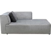 Kare Design Pieza modular de sofa rinconera de ángulo recto tejido gris 182 x 70c