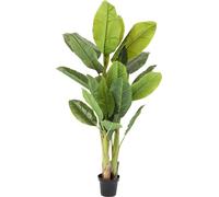 Kare Design Planta Decorativa Banana Tree, Verde, 180 cm, Planta Artificial XXL, con Maceta, decoración de bambú, salón