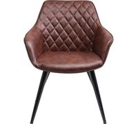 Kare Design Silla con reposabrazos marrón