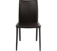 Kare Design Silla de cuero marrón