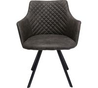 Kare Design Silla giratoria antracita