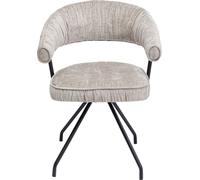Kare Design Silla giratoria arabella plata