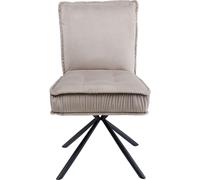 Kare Design Silla terciopelo gris