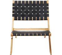 Kare Design Sillón de jardín plegable negro