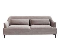Kare Design Sofá Proud, Gris, 81x214x86 cm, 3 plazas, cómodo, Elegante, Terciopelo, salón