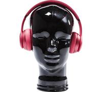 Kare Design Soporte para Auriculares, Negro, Diseño Retro, Elegante, Funcional, Soporte de Auricular, Salón, Oficina, Vidrio Reciclado, 29x21x21 cm (A/A/P)