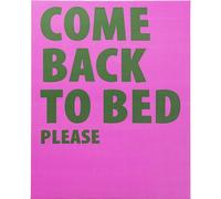 Kare Design Wandbild Come Back To Bed, Rosa/Verde, Rectangular, Enmarcado, Impresión En Lienzo, Arte Abstracto, Pop Art, Diseño Moderno, Dormitorio, Salón, 50x40 cm