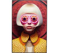 Kare Design WTD Fancy Blonde Lady, multicolor, 120 x 80 cm, con efecto LED, diseño de mujer