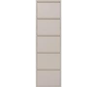 Kare Design Zapatero Caruso, Crema, Armario de Zapatos, diseño práctico, Capacidad para 10 Pares de Zapatos, Ideal para Pasillo, Dormitorio, salón, Madera, 5 Compartimentos, 106x29x95 cm (H/B/T)