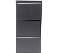 Kare Design Zapatero de 3 compartimentos gris