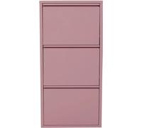 Kare Design Zapatero de 3 compartimentos rosa