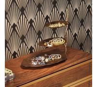 KARE Etagere Hoja, aluminio, latonado, h 46 cm