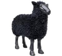 Kare Figura Decorativa de Bathilde, Negro, polirresina, Oveja, Hecha a Mano, única, 48 x 23 x 52 cm (Alto x Ancho x Profundidad)