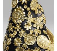 Kare Design Figura Decorativa gnomo de pie Dorado/Negro, Objeto Decorativo, Dormitorio, Oficina, estanterías, gnomo de jardín, Accesorio, 46x15x19 cm (h/w/d)