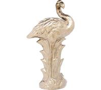 Kare Flamingo Front Gold-Figura Decorativa (Talla única), Color Dorado, Latón Cerámica