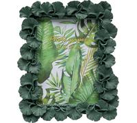 Kare Ginkgo Leaf - Marco de fotos (13 x 18 cm, de pie y horizontal, montado en la pared, pintado a mano), color verde