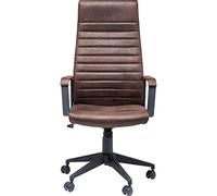 KARE High Silla Oficina Girevole Labora Alto, Marrón, 127.5 x 56 x 58 cm