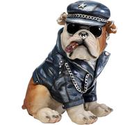 Kare Hucha de diseño de Perro Punk, Multicolor, Pintada a Mano, única, Figura Decorativa para salón, Hucha, para niños y Adultos, diseño Moderno, 22 x 19 x 16 cm (Alto x Ancho x Profundidad)