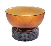 Kare Jarrón de diseño Marvelous Duo Amber, Gris, jarrón Decorativo, Recipiente para Flores, jarrón de Mesa, 22 cm