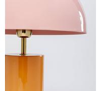 Kare Josy lámpara de mesa, rosa/naranja, acero, altura 51 cm