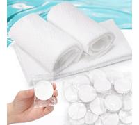 Kare & Kind 10x Toallas Comprimidas - Toallitas Suaves de Algodón para Viajes, Deportes, Acampar, Casa, Salones de Belleza y Hoteles - Las Toallas Inodoras Libres de Químicos Son Biodegradables