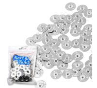 Kare & Kind 150x Soportes de Metal para Mechas de Velas - Fabricación de Velas DIY, Bases de Mecha para Velas - Funciona con Todos los Tipos de Cera de Vela y Múltiples Tamaños de Mechas - Artesanía