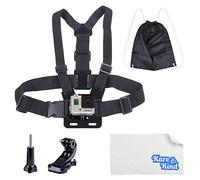 Kare & Kind Arnés de Pecho Compatible con el GoPro Hero 7, 6, 5, 4, Hero Session, Black, Silver, Hero+, LCD, Hero3+, 3, 2, 1, dji OSMO Action - Correas de Pecho Ajustables - para Acción