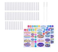 Kare & Kind Kit de Repuesto para Tubos inhaladores nasales Recargables. El Kit Contiene: 50 mechas de Repuesto de Fibra de algodón, 78 calcomanías para Escribir, 2 Mini cuentagotas - Cuidado Personal