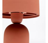 Kare Design Lámpara de Mesa Maya, Rojo, Metal, Escandinava, Moderna, Altura 39cm, Luz Decorativa, Decoración para Dormitorio y Sala de Estar, sin Bombilla Incluida