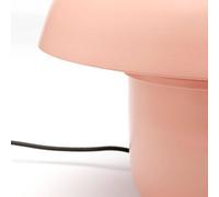 Kare Design Lámpara de Mesa Mushroom, Mate Peach, Redonda, Forma de Honga, Altura 27 cm, Luz Decorativa, Decoración para Sala de Estar, sin Bombilla Incluida