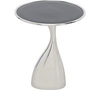 Kare - Mesa auxiliar Design Spacey, color plateado (36 cm)