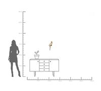 KARE objeto de pared Loro Espejo, poliresina, vidrio, oro True