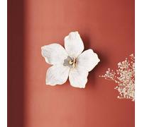 KARE Objeto de pared Orquídea, poliresina, 24 x 25 cm, blanco True