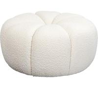 Kare Peppo Lounge - Taburete (76 cm de diámetro, Madera y MDF, 39 x 76 x 76 cm), Color Blanco
