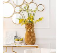 KARE Piña jarrón decorativo, altura 50 cm, poliresina, hecho a mano