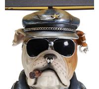 Kare Design Lámpara de Mesa Punk Dog, Negro, Diseño Animal Perro, Moderna, Altura 57cm, Luz Decorativa, Decoración para Dormitorio y Sala de Estar, sin Bombilla Incluida