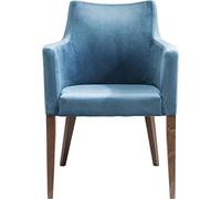 Kare Silla con Brazos, Mode Velluto Petrolio, Azul, 87 x 67 x 58 cm