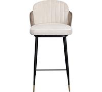 Kare Silla de Bar Hojas Beige, Madera, 98,5 x 50 x 51 cm