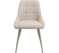 Kare Silla de Comedor de diseño Ruby, Greige, tapizada, Comedor, Dormitorio, Oficina, 83 x 51 x 60 cm