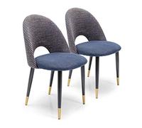 Kare Silla Hudson Azul (2 Unidades), Negro, Mittel