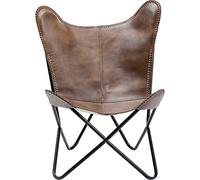Kare Sillón California Cuero Marrón Oscuro, 93x70x75cm