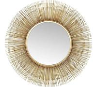 Kare Sunburst tre Gold-Espejo (diámetro de 87 cm, tamaño, Dorado, Talla única